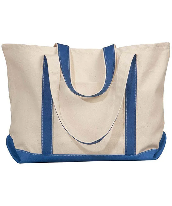 Sports Functional Style 8872 - Liberty Bags Carmel Canvas Tote Bag | Natural/Royal