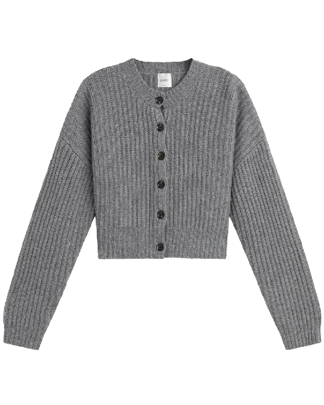 Casual Comfort Grey Melange Emma Cardigan