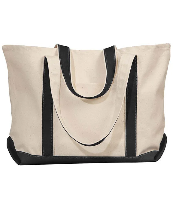 Sports Comfort Style 8872 - Liberty Bags Carmel Canvas Tote Bag | Natural/Black