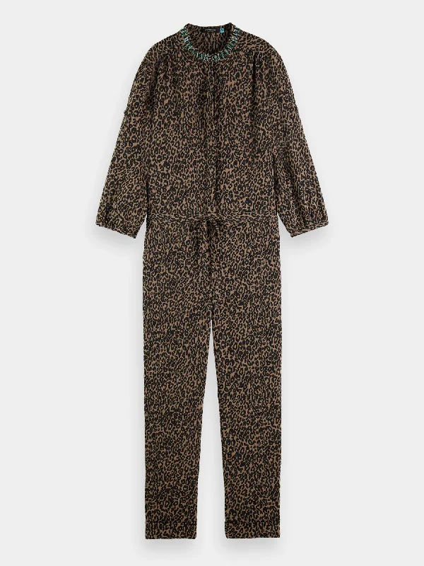 Warm and substantial Jacquard jumpsuit