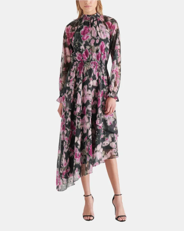 Sports litigation style STARLA DRESS BLACK MULTI